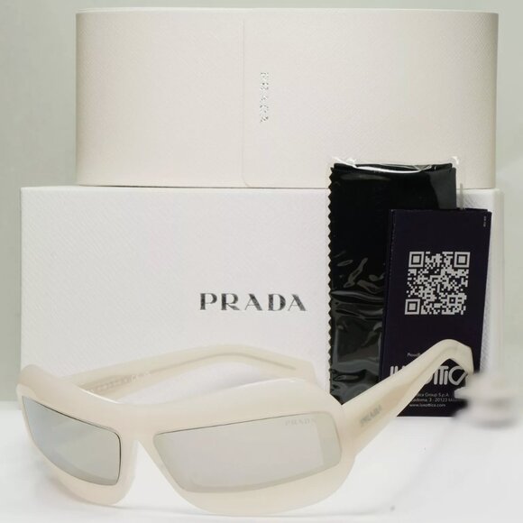 Prada Silver Mirror Wrap Womens Sunglasses main image 6